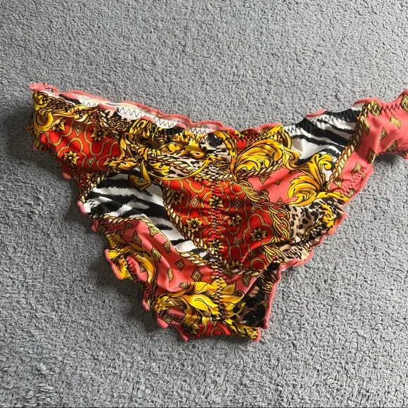 New Luli Fama Printed Swim Bottoms Bikini Bathing Suit Swimsuit - Picture 4 of 4
